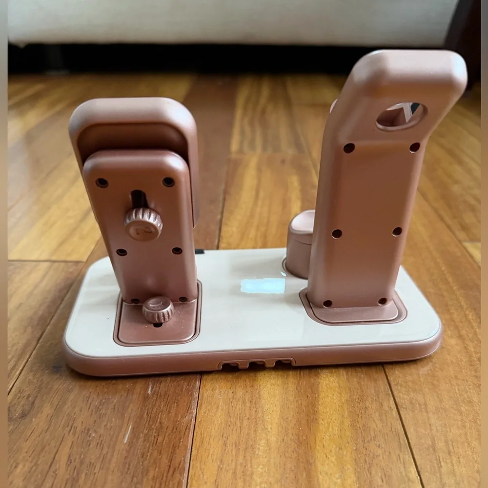 3-in-1 Rose Gold Charging Stand DOES NOT COME WITH CORDS - NEED CORDS